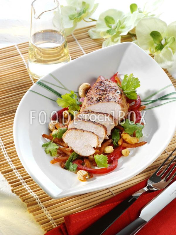 Asiatische Hähnchenschnitzel
