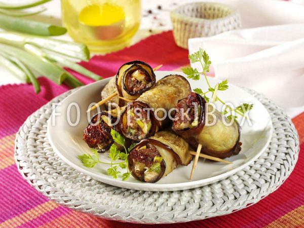Auberginenröllchen mit Hack