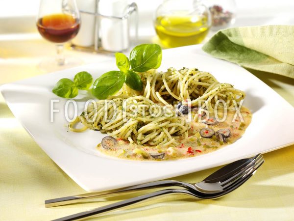 Basilikum-Spaghetti-Chili