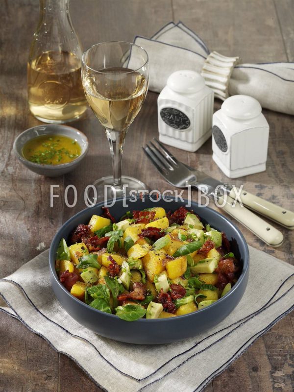 Bratkartoffelsalat mit Bacon 2
