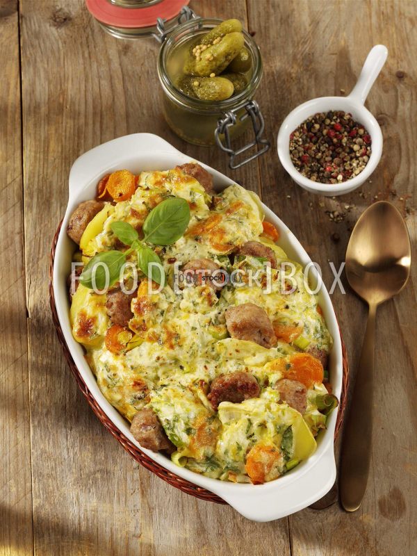 Bratwurstauflauf