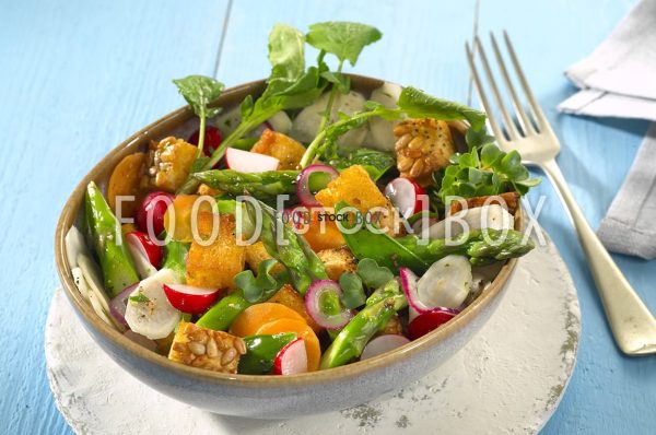 Brotsalat mit buntem Gemüse 2