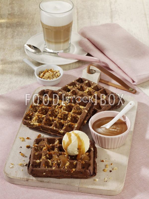 Süße Browny-Waffeln