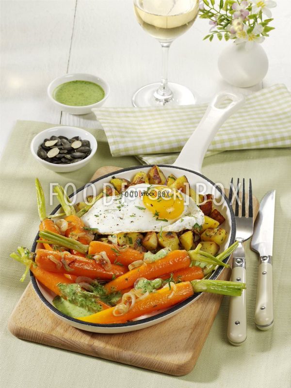 Bundmöhrchen mit Bratkartoffeln 2