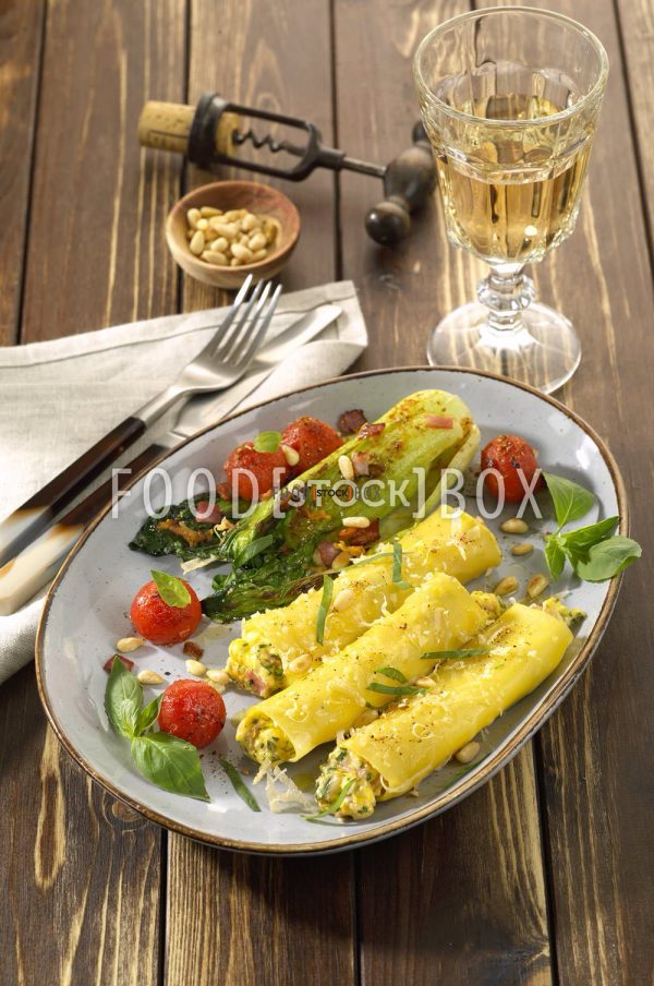 Cannelloni mit Ricotta-Kochschinken-Füllung