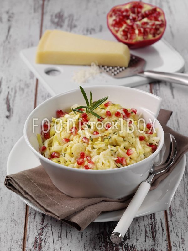 Chicorée-Granatpfel-Risotto