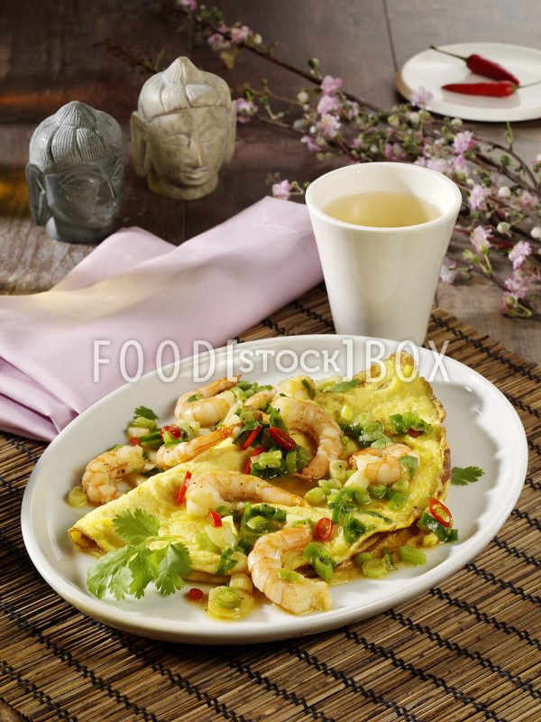 Chili-Garnelen-Omelette 2