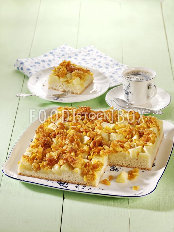Crunchy-Butterkuchen mit Apfel