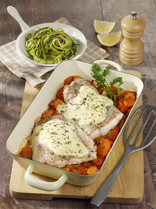 Fischfilet in Senfsauce