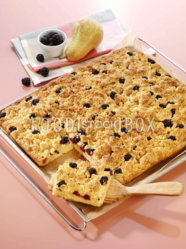 Birnen-Brombeer-Blech