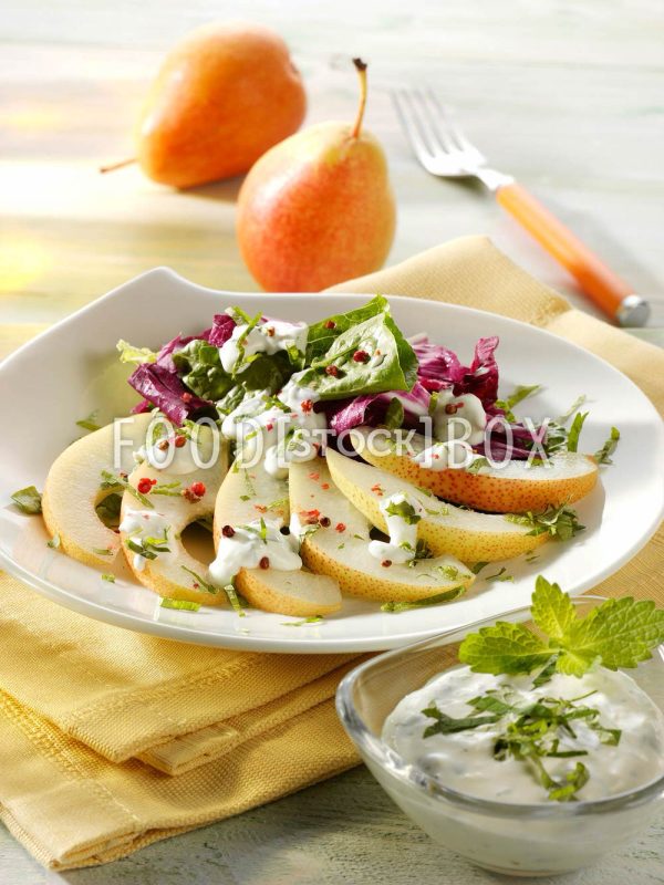 Birnensalat mit Meerrettichdressing 2