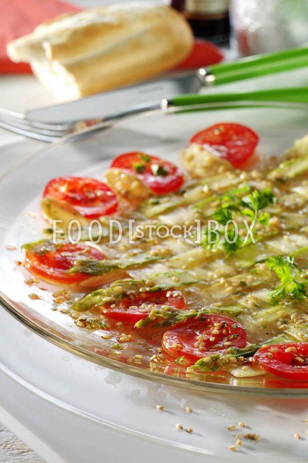 Spargel-Tomaten-Carpaccio