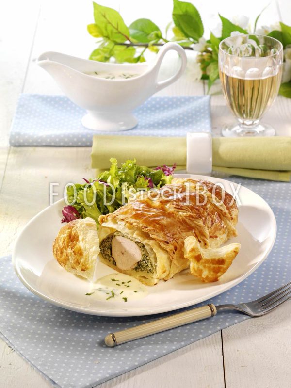 Blätterteig-Hähnchen