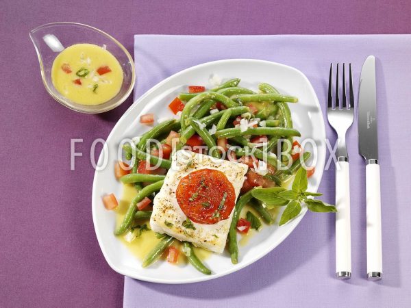 Marinierte Bohnen mit Feta-Käse 2