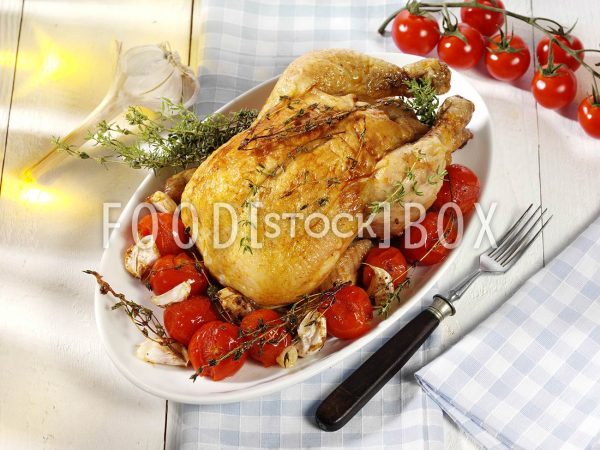 Brathähnchen im Tomatenbett 2