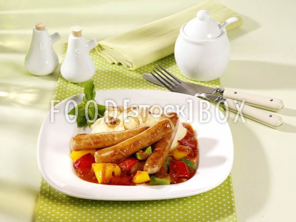 Bratwurst mit Gemüse 2
