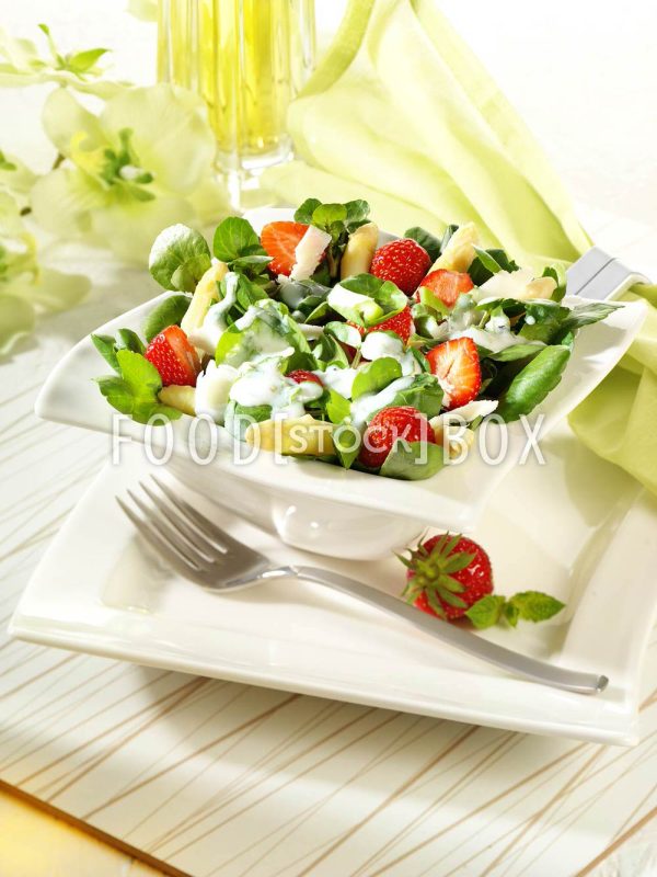 Brunnenkresse-Spargel-Salat