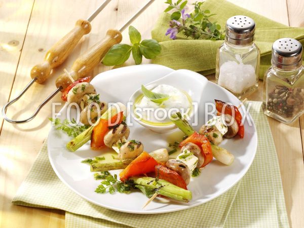 Champignon-Feta-Spieß 2