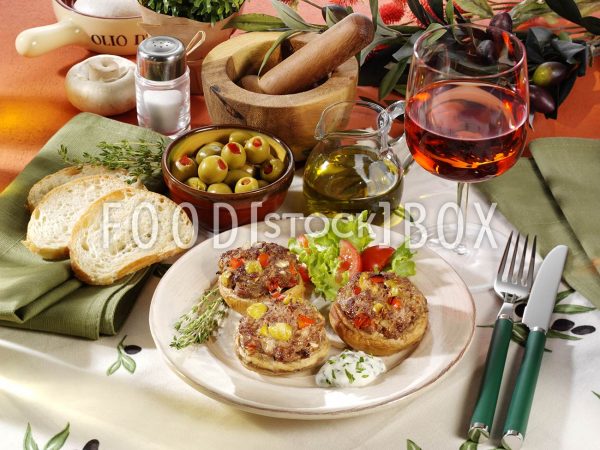 Champignons mit Hackfleisch-Füllung