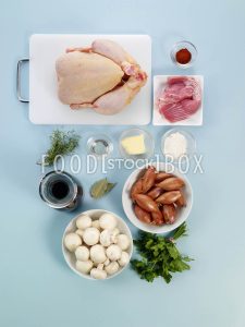 Coq au vin mit Poularde Step 1