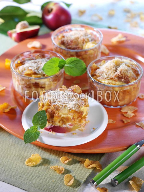 Cornflakes-Auflauf mit Nektarinen