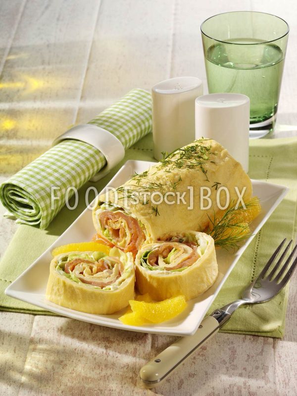 Crepes mit Lachs