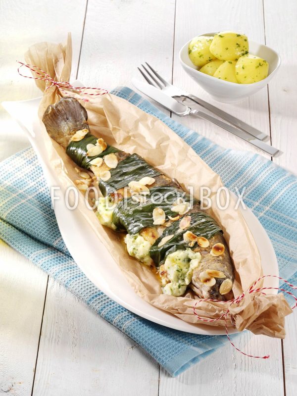 Forelle in Bärlauchhülle 4