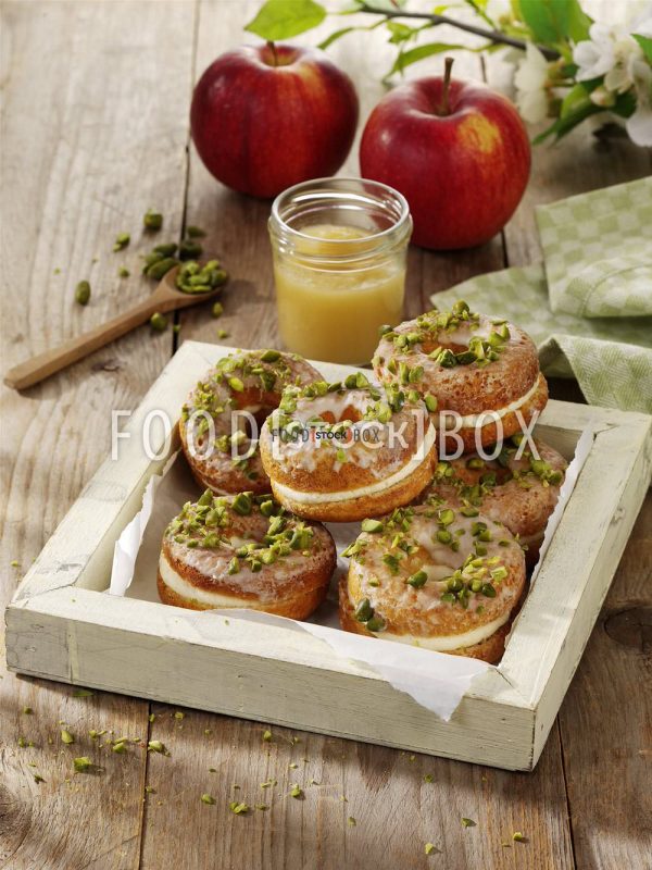 Donuts mit Apfelschnee
