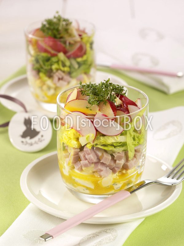 Eier-Schichtsalat