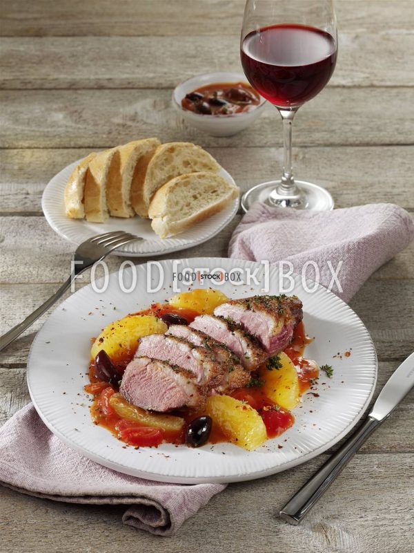 Entenbrust mit Orangensauce 1