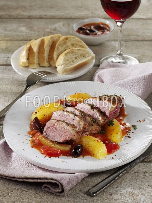 Entenbrust mit Orangensauce 2