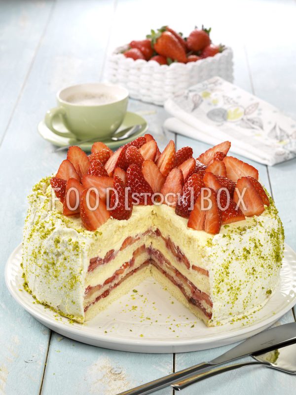 Erdbeer-Vanille-Torte