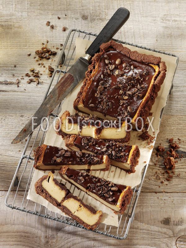 Espresso-Cheesecake mit Ganache
