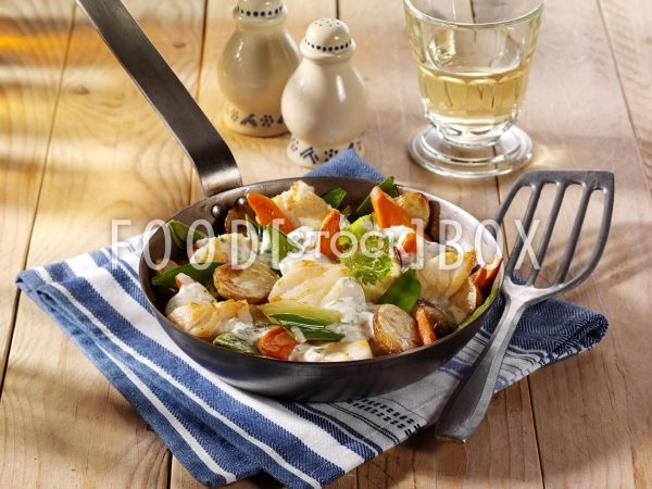 Fisch-Gemüse-Pfanne