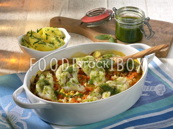 Fischauflauf mit Pesto 2