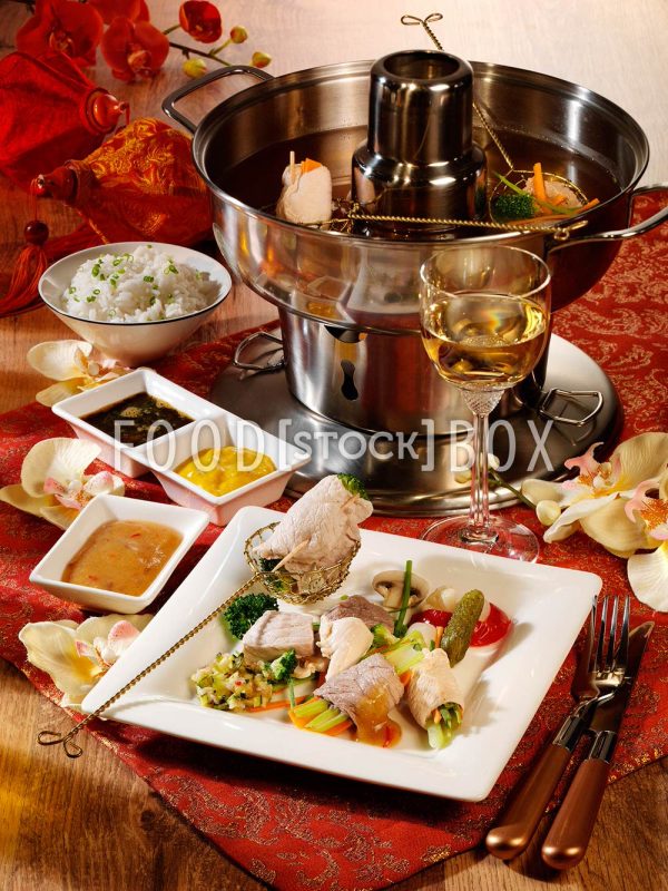 Weihnachtsliches Fondue-Chinoise