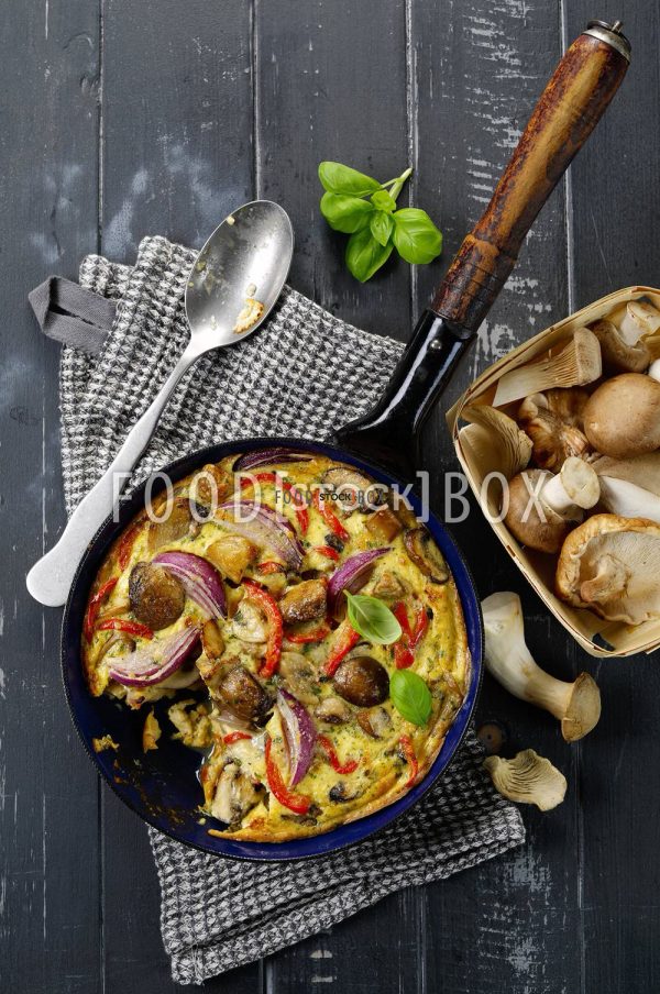 Frittata mit Pilzen 2
