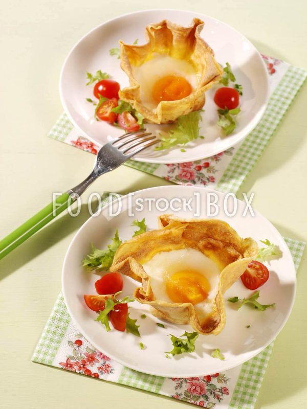 Ei im Pfannkuchennest
