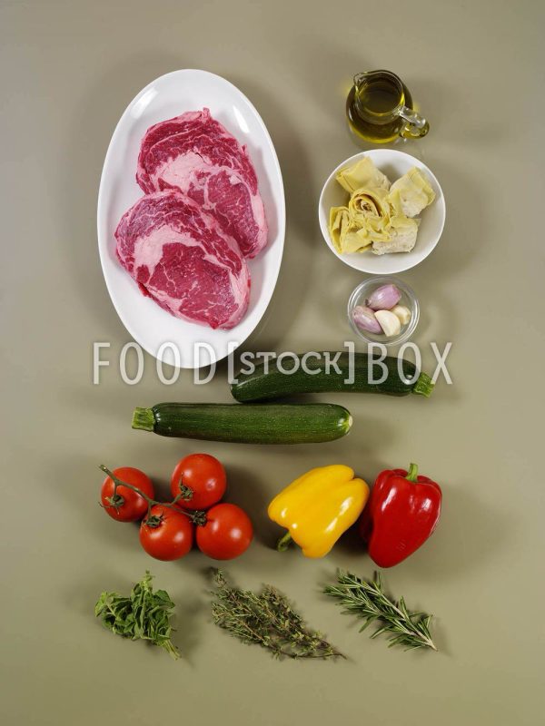 Entrecôte mit Ratatouille Step 1