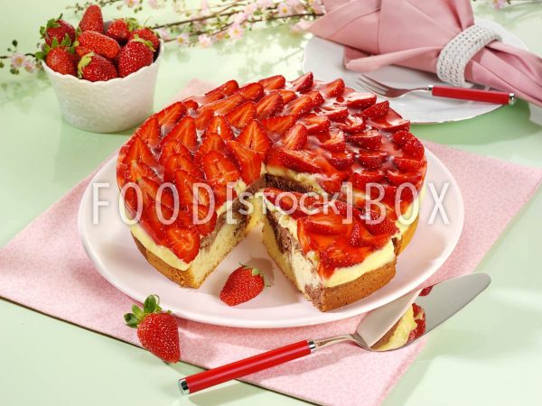 Erdbeer-Marmorkuchen 1