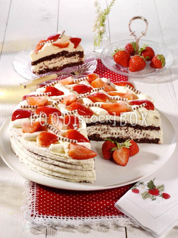 Erdbeertorte Schwarzwälder Art 3