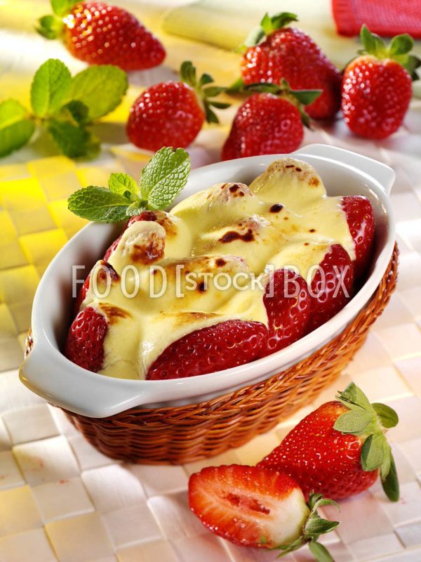 Überbackene Erdbeeren