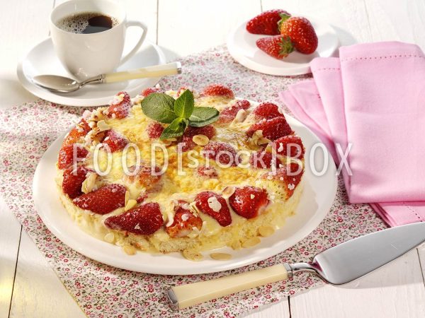 Erdbeeren mit Zabaione mit Apfelsaft 2