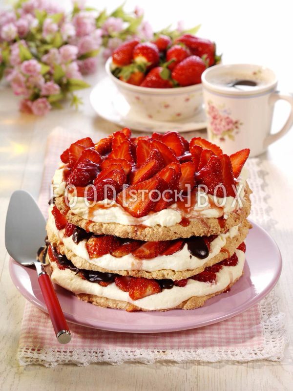 Erdbeer-Torte mit Frischkäse