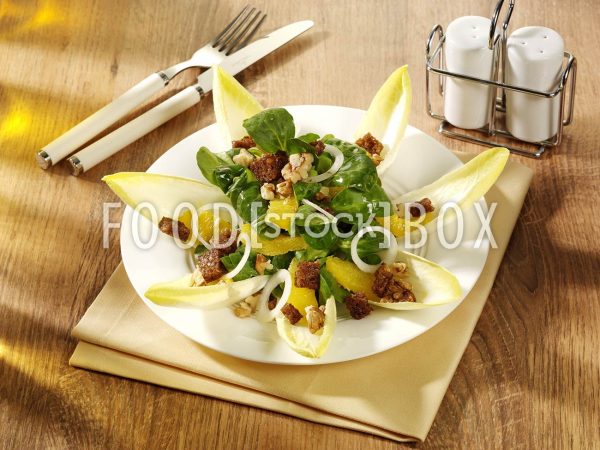 Feldsalat mit Orangen 4