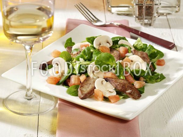 Feldsalat mit Putenleber