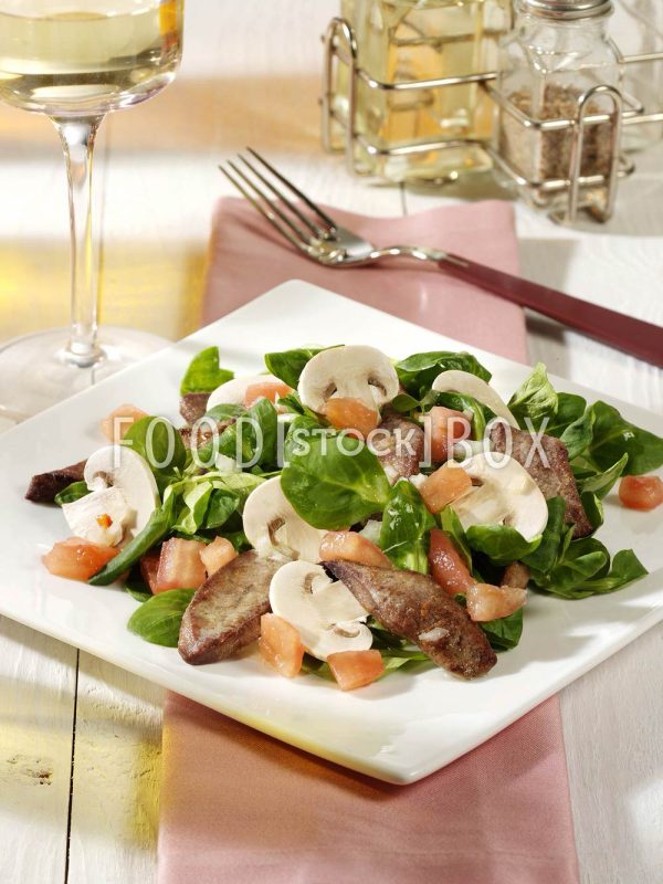 Feldsalat mit Putenleber 2