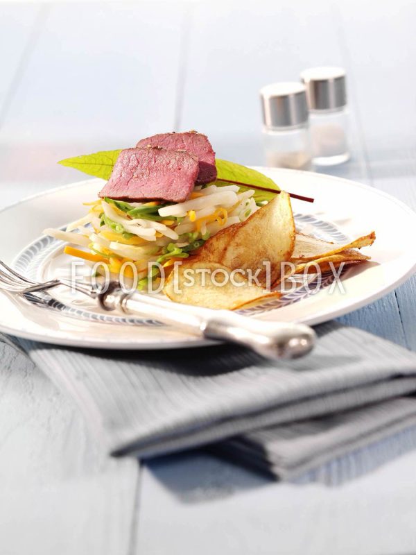 Rinderfilet auf Gemüse