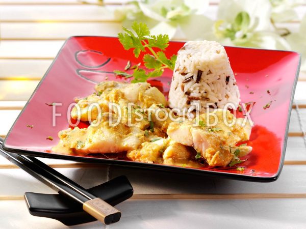 Fischcurry mit Ingwer