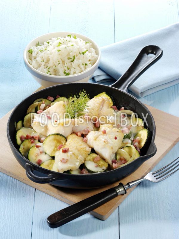 Fischpfanne mit Zucchini